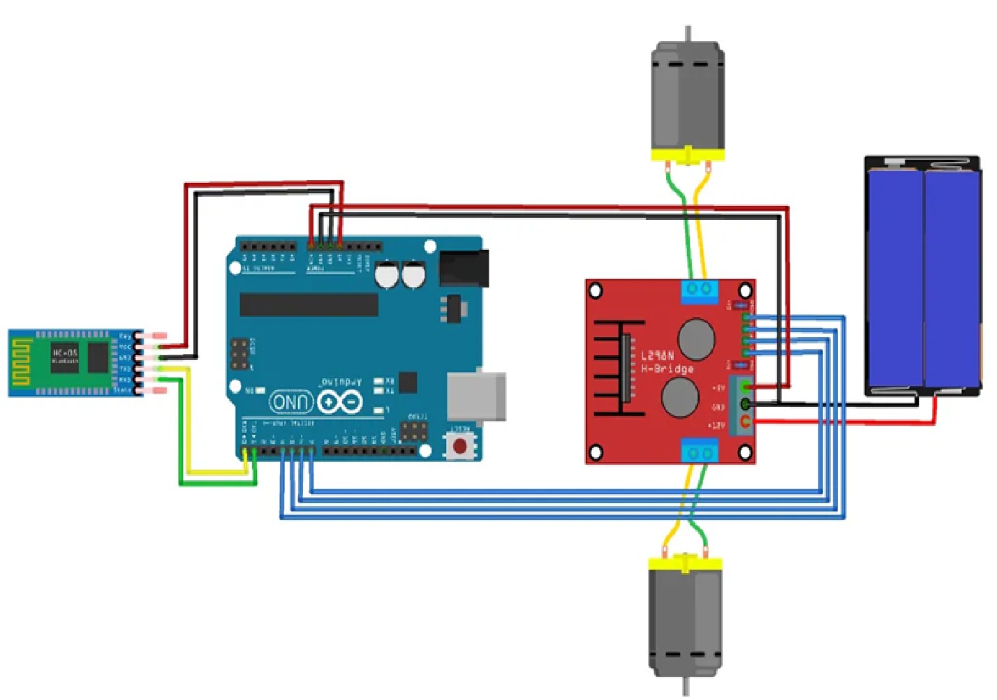 Bluetooth Robot DIY Kit with Arduino and Mobile Control